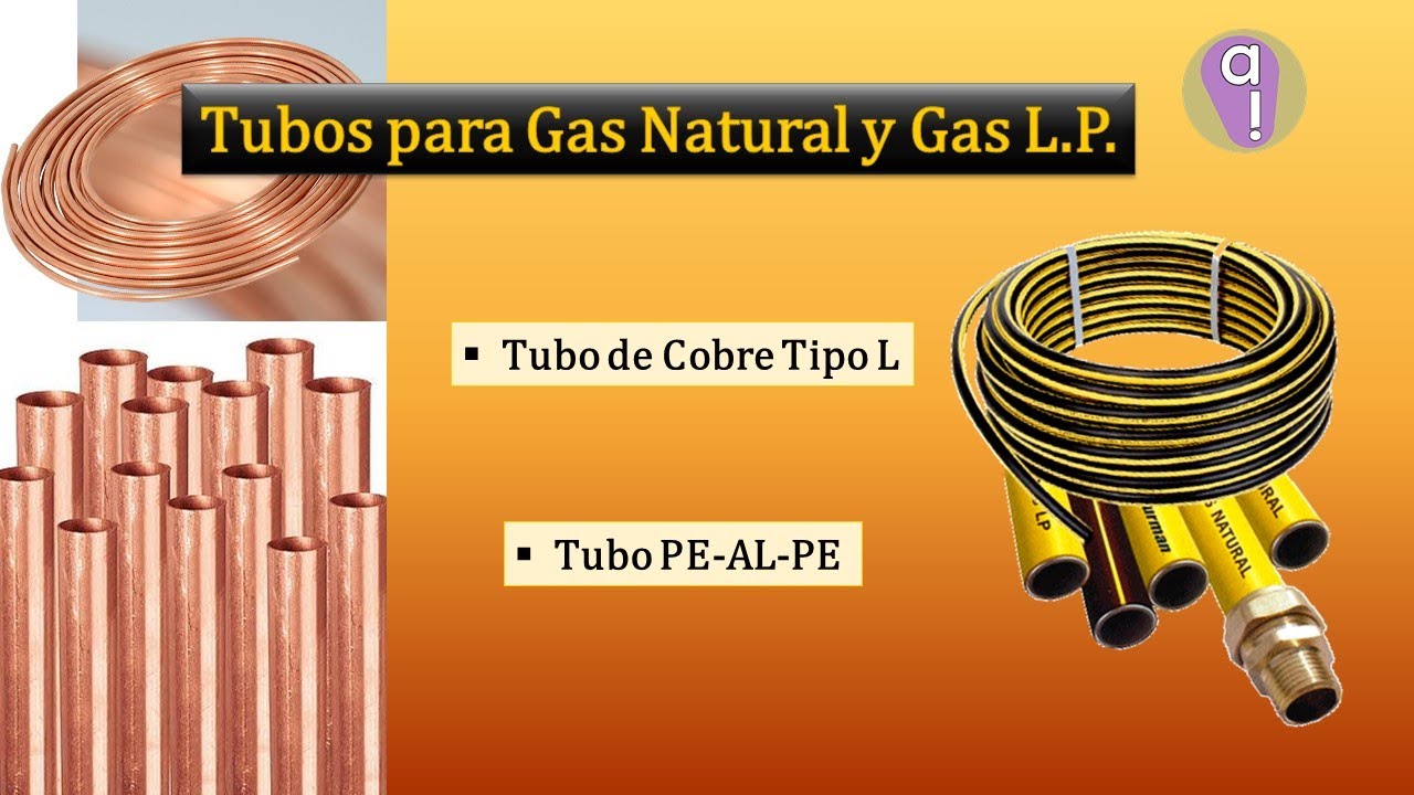 Tubos para Gas: cobre tipo L, PE-AL-PE. - YouTube
