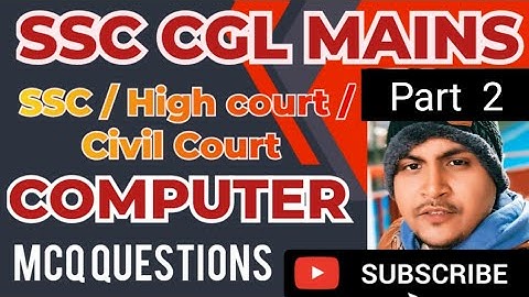 Top 50 Computer MCQ | SSC CGL MAINS 2023 | SSC CGL MAINS COMPUTER QUESTION | COMPUTER BY SATYAM SIR
