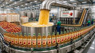 CÓMO se FABRICA el JUGO de MANZANA Industrial 🍎 Producción Masiva en Fábricas