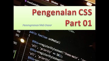 Belajar Pemrograman Web Dasar HTML & CSS Part 01
