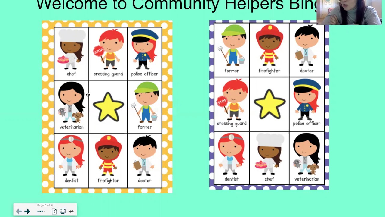 Community Helpers Bingo - Game 1 with rules - YouTube community-helpers-bingo-game-1-with-rules-youtube