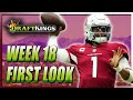 DRAFTKINGS NFL WEEK 18 LINEUP | NFL DFS WEEK 18 FIRST LOOK