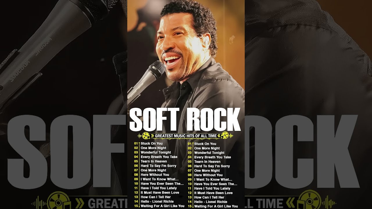 Lionel Richie Michael Bolton Phil Collins Bee Gees Foreigner Soft Rock Love Songs 70s 80s 90s