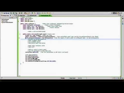 CardLayout in Java - YouTube