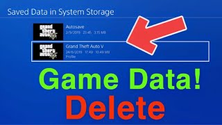 PS4 How to Delete GAME DATA Easy! screenshot 2