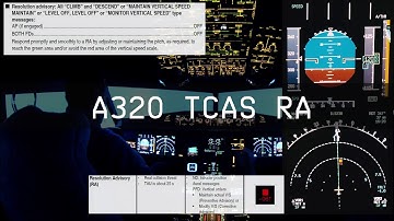A320 TCAS Resolution Advisory (RA)