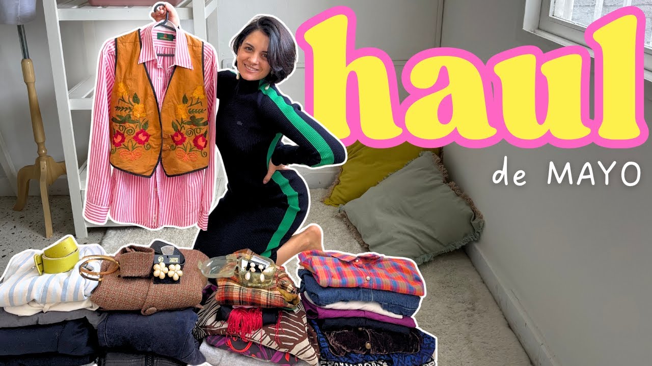 Todo lo que Compre en el Mes de Mayo | Ropa Vintage, Segunda Mano, Tesoros Ocultos ¡de TODO!