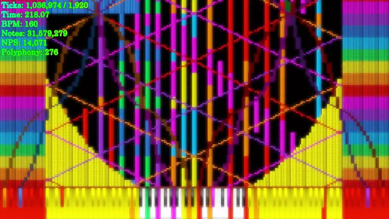 [Black MIDI] The Super Extreme Tetris V2 | 1 TRILLION NOTES!!