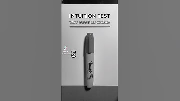 What color is the marker? INTUITION TEST! #shorts