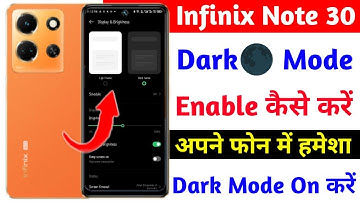 infinix note 30 dark mode setting on kaise kare | how to enable dark mode setting on infinix note 30
