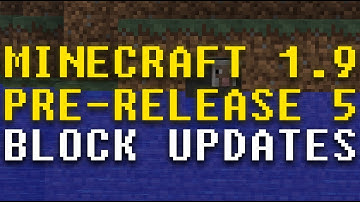 Minecraft 1.9 Pre-5: Block updates & weird camera view
