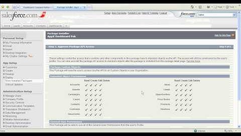 Mass Adding Dashboards to Salesforce through Appexchange