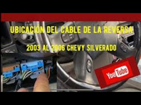 Ubicación De cable de reversa 2003 a 2006 Chevy Tahoe Silverado etc ￼