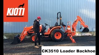 Kioti CK3510 HST Compact Tractor Loader Backhoe - Walkthru
