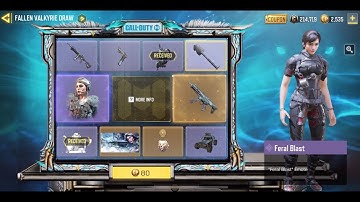 Fallen Valkyrie Draw | Trying 3 spins - COD Mobile Garena
