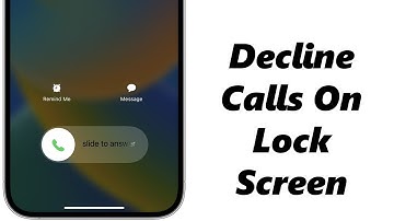 How To Reject Incoming Call From Lock Screen On iPhone