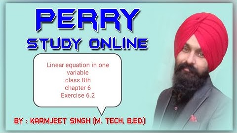 Linear equation in one variable class 8 exercise 6.2||Maths madhubun||