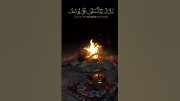 الآية الكريمة ( وتولي عنهم وقال ياأسفي علي يوسف وابيضت عيناه من الحزن فهو كظيم )  #يعقوب_ويوسف