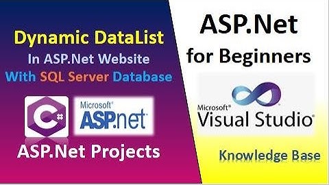 Adding Database Table Data To DataList in ASP.Net Website