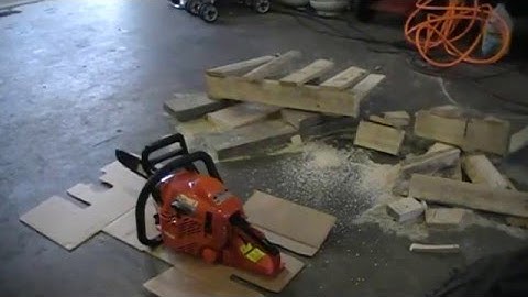 first fire up of ECHO CS-310 Chain Saw