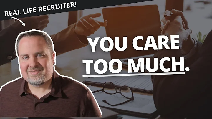 Here's Why You Can't Find a Job...You Care TOO MUCH.
