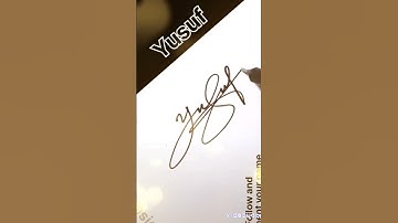 New signature Yusuf comments your name