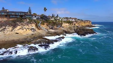 (4K) SKYDIO 2 DRONE BOTTOM OF WATERFALL / DRIVING TO LAGUNA BEACH CALIFORNIA BEAUTIFUL SCENERY