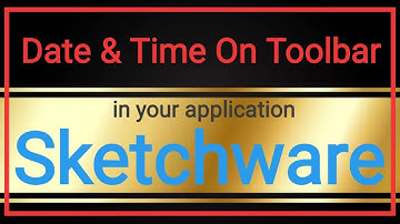 How to create date and time on toolbar in Sketchware