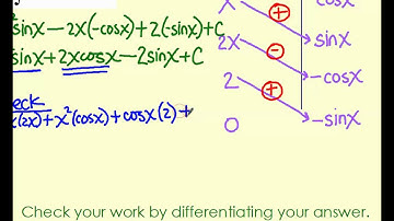 Calculus  How to use tabular integration