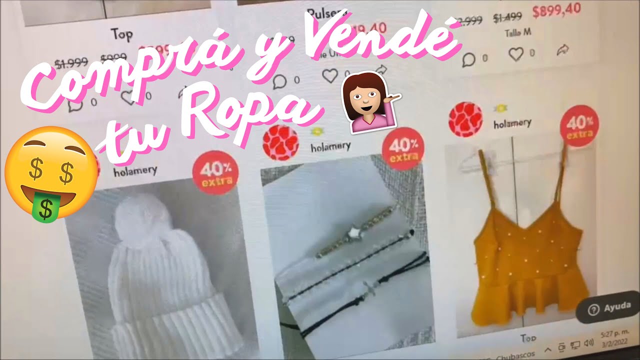Cómo COMPRAR/VENDER ROPA USADA ONLINE? Fácil y rápido! - YouTube