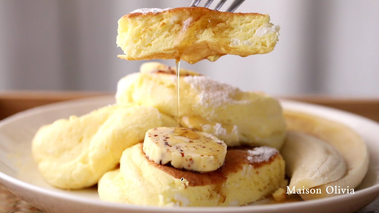 브런치의 정석 수플레팬케이크 (빌즈 리코타치즈팬케이크) (Ricotta Cheese Souffle Pancake ) - 메종올리비아