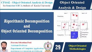 LECTURE 29 –OOAD –ALGORITHMIC DECOMPOSITION AND OBJECT ORIENTED DECOMPOSITION - BCA SEM 6