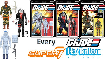 *see newer video*Every Super7 G.I. Joe ReAction Action Figure Comparison List (ToyCollectr Magazine)
