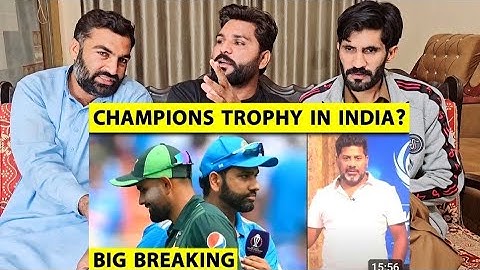 BIG BREAKING INDIA EMERGES FRONT-RUNNER TO HOST CHAMPIONS TROPHY IF PAK PULL OUT I #pakistanreaction