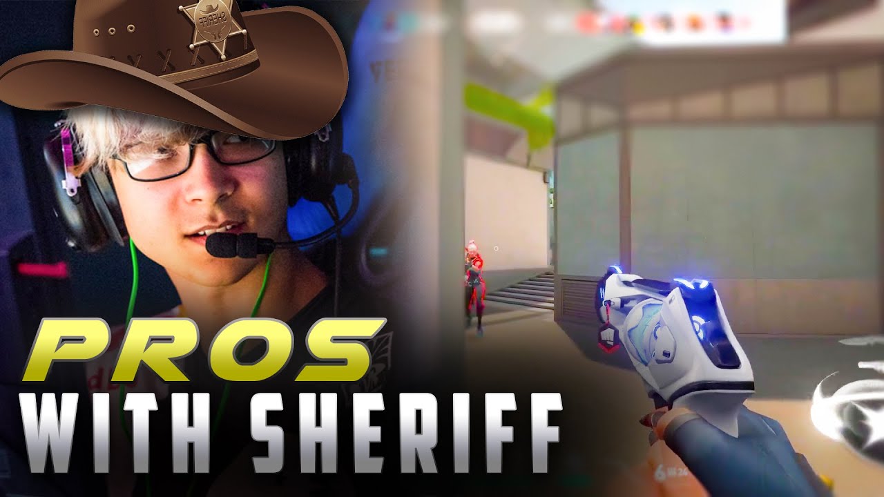 WHEN PROS PICK SHERIFF BEST SHERIFF PLAYS VALORANT MONTAGE