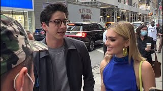 Zombies 3 Stars Meg Donnelly and Milo Manheim Sign Autographs and Take Selfies with Fans at GMA