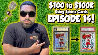 CRACKING A MAHOMES BGS 8.5 KABOOM!!  😳💥  ($100 to $100K Using Sports Cards - EPISODE 14)
