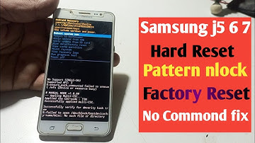Samsung J5 Hard Reset | Screen Pattern Unlock Factory Reset (SM j510 2016) easy trick with keys