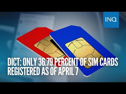 DICT: Only 36.79 percent of SIM cards registered as of April 7 | #INQToday