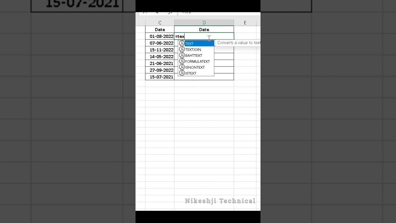 How To Find Date In excel nikeshjitechnical msexcel exceltip YouTube How To Find Date In excel nikeshjitechnical msexcel exceltip YouTube