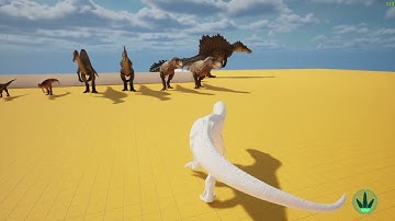 The Isle In Unreal Engine 5 | Allosaurus Test #4 (Stamina HUD)