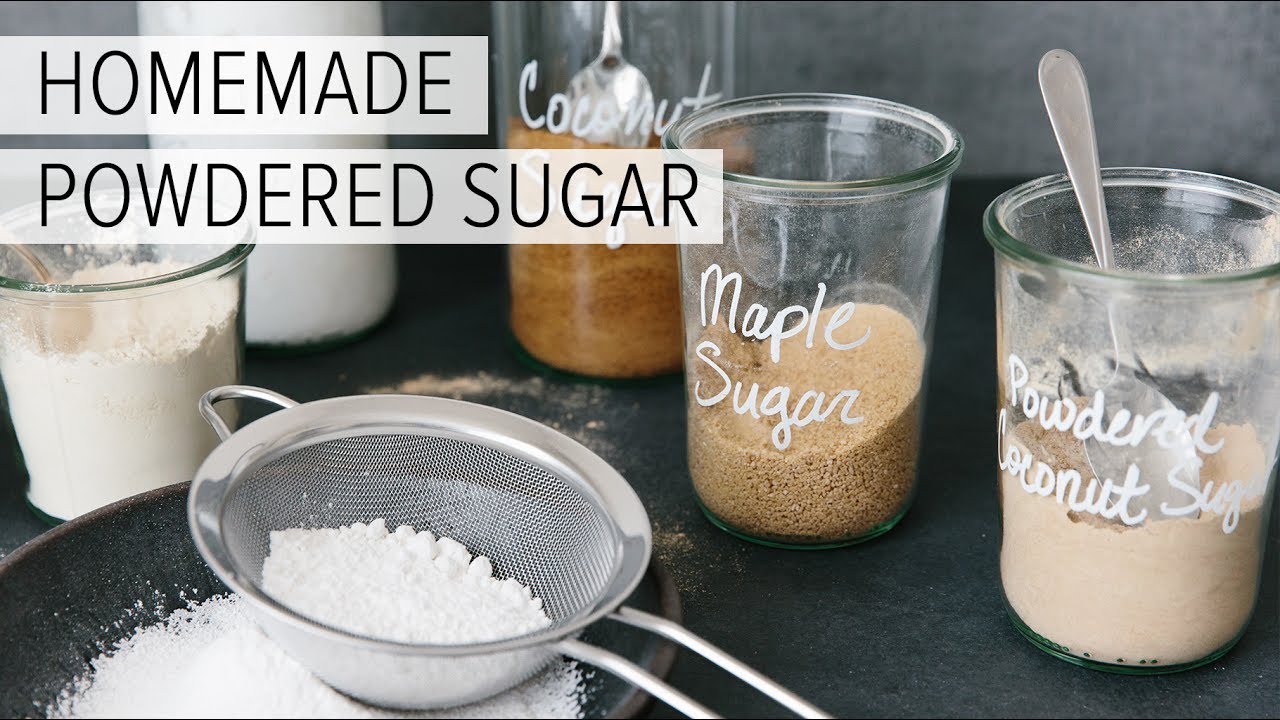 How to Make Powdered Sugar (in 30 Seconds) - Downshiftology