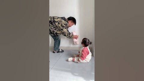 Dad Uses Toys To Teach His Baby Not To Play With The Electrical Outlet! #baby #funny #cute