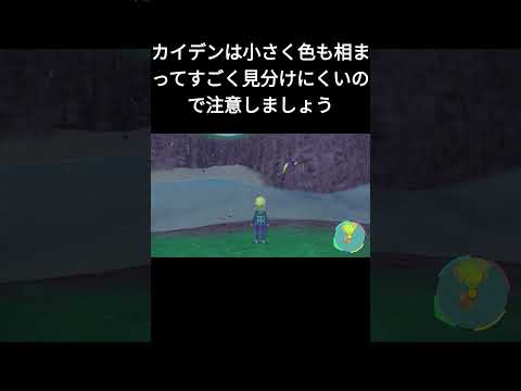 【 ポケモンSV / 色厳選 】1分でわかる✨群れわき超効率！カイデン（タイカイデン）の放置厳選（2.5倍速） #Shorts