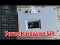 Fixing a dumb mistake by making esp32 use hardware spi