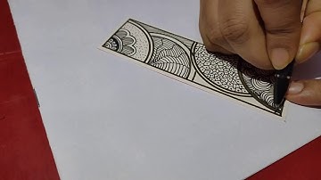 Step by Step Tutorial for making Bookmark using Zentangle Art Part 3
