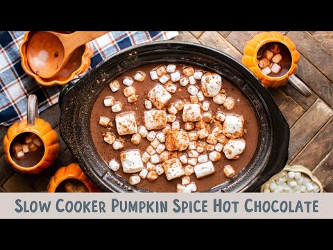 Slow Cooker Pumpkin Spice Hot Chocolate