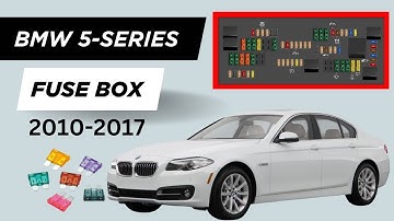 BMW 5 Series Fuse Box Diagram & Location (2010-2017 Models)