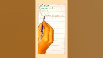 Write Quadratic Equation From Roots | 10th Class Math | Exercise 2.5 | Ch 2 | Question No 1|# Shorts