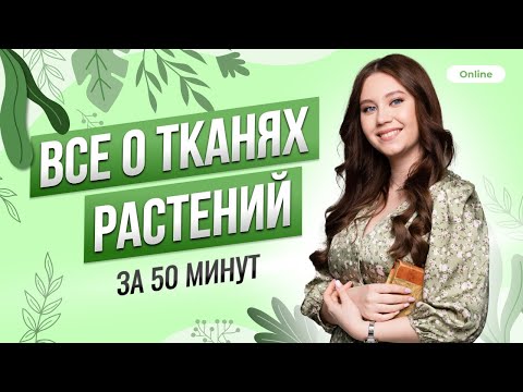 ВСЁ О ТКАНЯХ РАСТЕНИЙ ЗА 50 МИНУТ | БИОЛОГИЯ ЕГЭ 2023 | 99 БАЛЛОВ